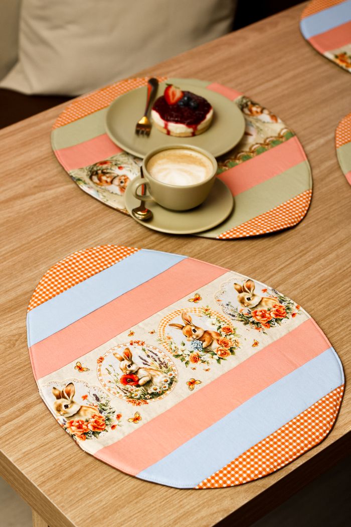 Jogo americano Ovos de Páscoa